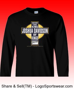 Joshua Davidson King of Kings - 100% Heavyweight Ultra Cotton Long Sleeve Adult T-Shirt Design Zoom