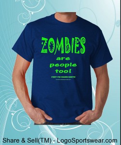 Apoca-Crap Designs ZOMBIE RIGHTS - Gildan Adult T-shirt Design Zoom